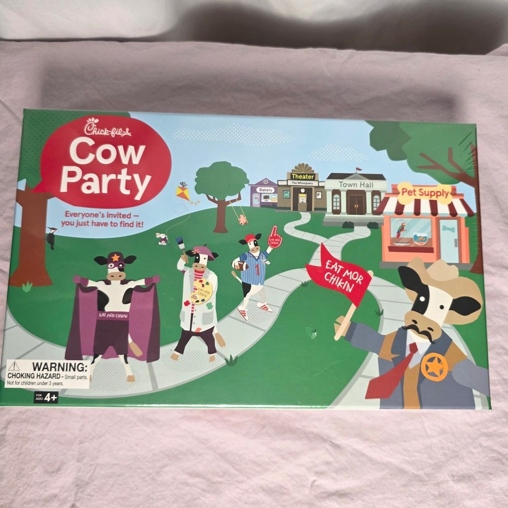 NEW Chick-fil-A Cow Party Family Game Night Board Game Family Fun Promotional